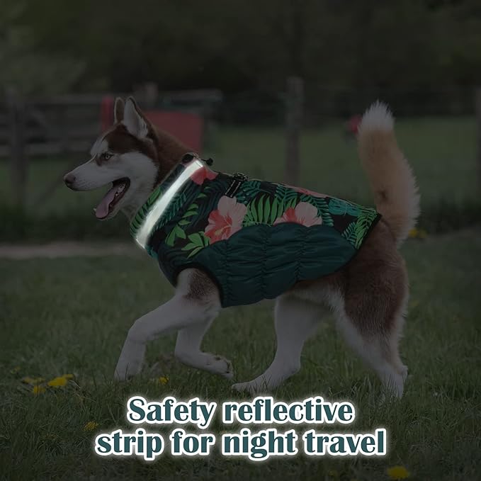 Dog Coats for Large Dogs,XL Dog Coat,Warm Fleece Winter Coat with D-Ring,Back Zipper Pet Jacket for Large Dogs,Waterproof Pet Snow Jacket Clothes Snowsuit Beagle Corgi Border Collie,XL