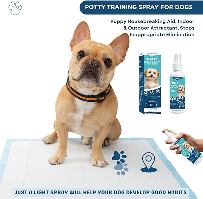 Potty Training Spray for Dogs,Pet Potty Training Spray, Dog Attractant, Indoor Potty and Puppy Pads Trainer, Potty Training and Housebreaking, Puppy Essentials, Safe Dog Pee Spray,100ML