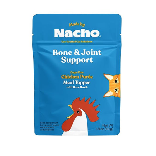 Made by Nacho Bone & Joint Support Cage-Free Chicken Puree Meal Topper with Bone Broth (36 Count)