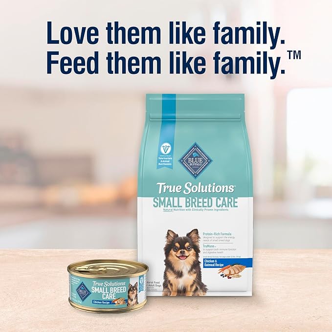 Blue Buffalo True Solutions Small Breed Care Natural Dry Dog Food for Adult Small Breed Dogs, Chicken, 11-lb. Bag