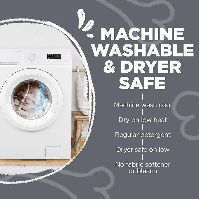 Soggy Doggy Slopmat - Water Absorbing Door Mat for Food and Water - Microfiber Chenille Rug for Muddy Paws and Messy Eaters - Machine Washable (Gray/Light Gray Bone, 18” x 24″)