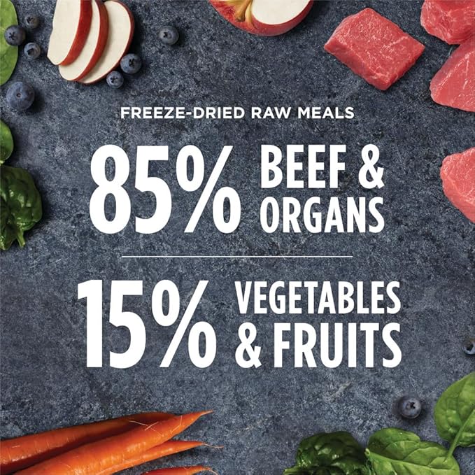 Instinct Freeze Dried Raw Meals, Natural Dry Dog Food, Grain Free - Real Beef, 14 oz. Bag