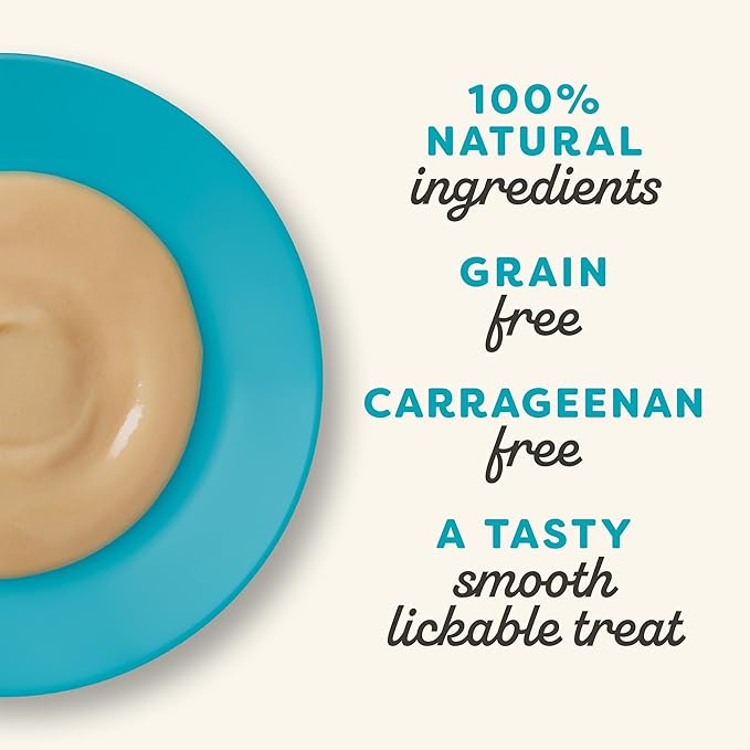 Applaws Lickable Cat Treats, Natural Grain-Free Purée, Made with Limited and Natural Ingredients, No Artificial Additives, Fish Squeeze Up Cat Treats (24 x 0.5 oz Sachets)