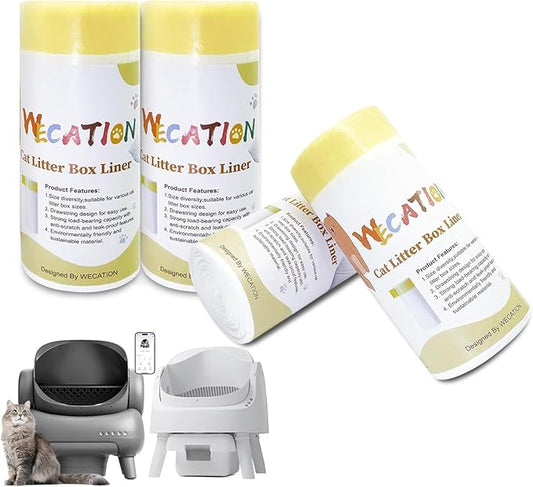 60 Count Cat Litter Box Liners, Only Compatible with Neakasa and PetPivot Self-cleaning Cat Litter Box