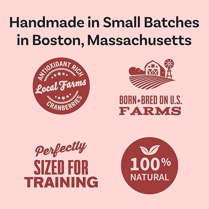 Polkadog Henny Penny Crunchy Training Bits – Chicken & Cranberry All Natural, Limited Ingredient Healthy Training Treats for Dogs. Handcrafted & Made in USA. Antioxidant-Rich, for All Breeds – 7oz