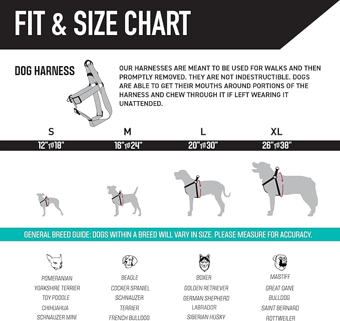 Wolfgang Heavy Duty Adjustable Dog Harness, Pull-Tested to Over 800 lbs for Walking & Training, WolfMountain Print, Large