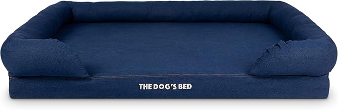 Replacement Outer Cover for The Dog's Bed Orthopedic with Sides, Washable Fabric, XXL (Blue Denim)