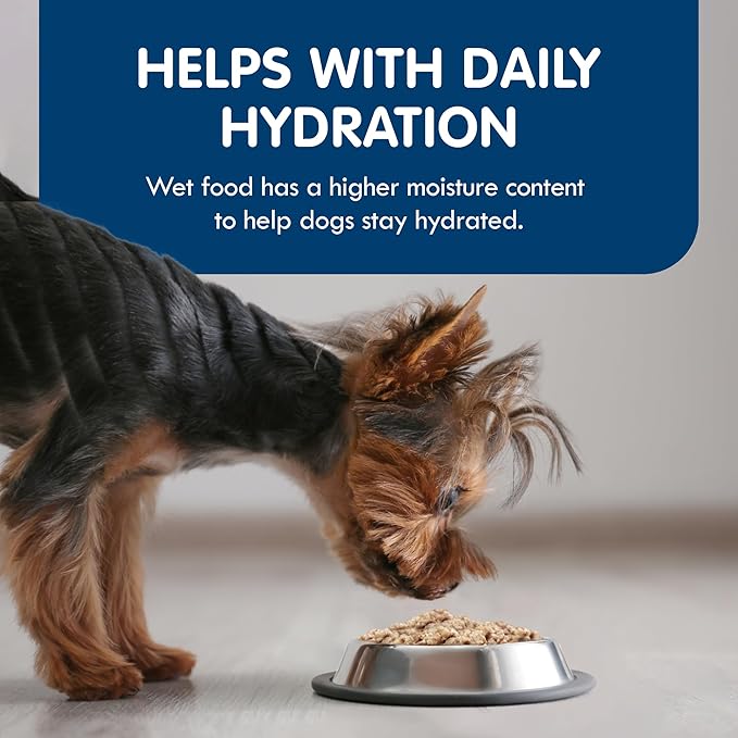 Blue Buffalo Delights Natural Adult Small Breed Wet Dog Food Cups, In Gravy, Prime Rib, NY Strip, and Filet Mignon 3.5-oz (24 Pack- 8 of Each Flavor)