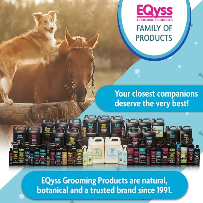 EQyss Premier Pet Shampoo - Cleanses & Moisturizes Coat, Adds Volume, Intensifies Colors, Residue-free Finish - for all Dogs, Cats, Puppies (128 oz)