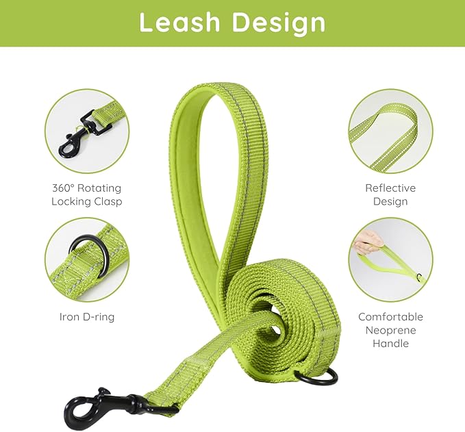 BELLA & PAL Step in Vest Harness for Small and Medium Dogs, No Pull Small Dog Harness with Leash Set, Comfortable Air Mesh Dog Vest Harness with Reflective Strip (Avocado Green, S)