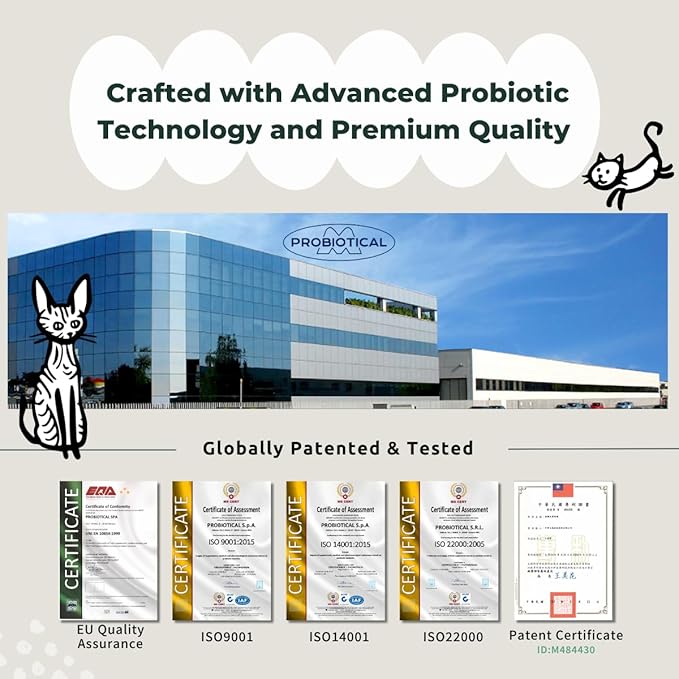 Oh!Pet® 5-in-1 Digestive Probiotics – 7B CFU Powder for Dogs & Cats with Prebiotics & Enzymes (Codfish, 30 Packets)