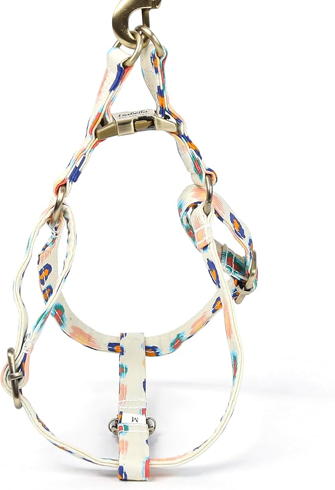 Angie and Allie Organic Cotton Personalized Step in Dog Harness,Custom Dog Halter Vests,Adjustable No Pull Canine Halter Harness for Small Medium Large Dogs