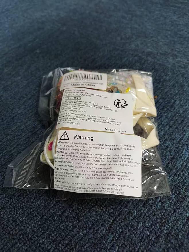 Kunyeah 2Pcs Pet Happy Birthday Hat Scarf Set Puppy Princess Costumes Cute Cat Bandana Outfit Dog Cone Hat wtih Pom-pom Colorful Lace Bib Collar Pet Birthday Decorations Party Supplies (Colorful)