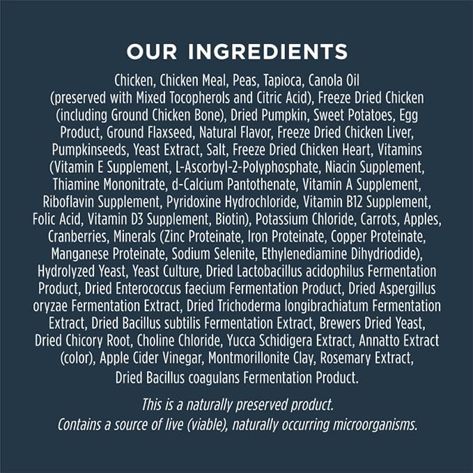 Instinct Raw Boost Gut Health, Natural Dry Dog Food with Freeze Dried Pieces, Grain Free Recipe - Real Chicken, 18 lb. Bag