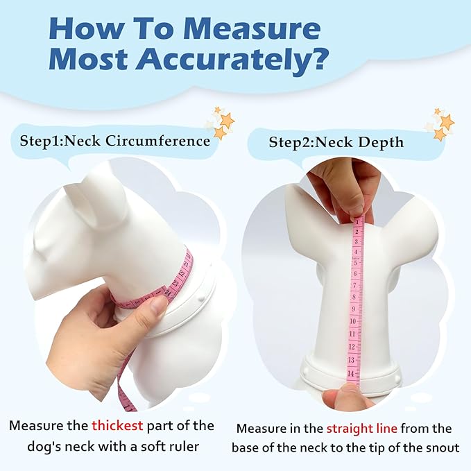 Hard & Heavy Plastic Dog Cone Collar Alternative for Small Dogs (Yorkshire Pomeranian), Pet Neck Head Protective Cone Anti-Lick, Adjustable Elizabethan Recovery Collar Cone of Shame for Healing