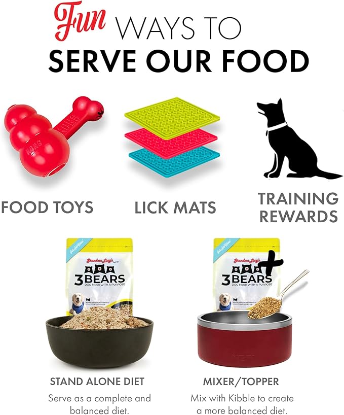 Grandma Lucy's 3 Bears Chicken Dog Food - 8lb