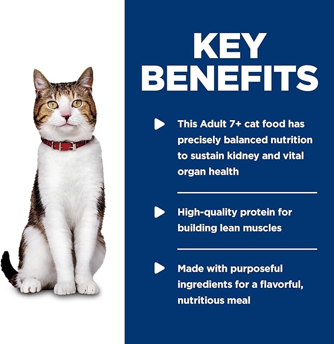 Hill's Science Diet Adult 7+, Senior Adult 7+ Premium Nutrition, Wet Cat Food, Chicken Minced, 5.5 oz Can, Case of 24