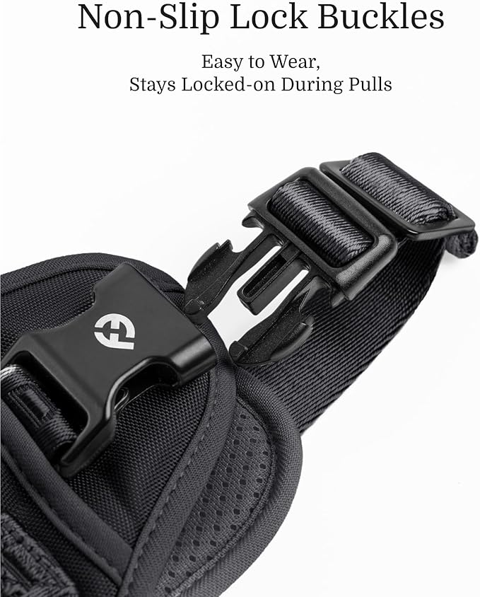 2025 New Edition, Fei & Eve Classic Dog Harness - Quick-Release Buckles | 3-Point No-Pull Control | Heavy-Duty 900D Nylon | Dual Safety Handles | Breathable Mesh | Adjustable Fit | Small,Black