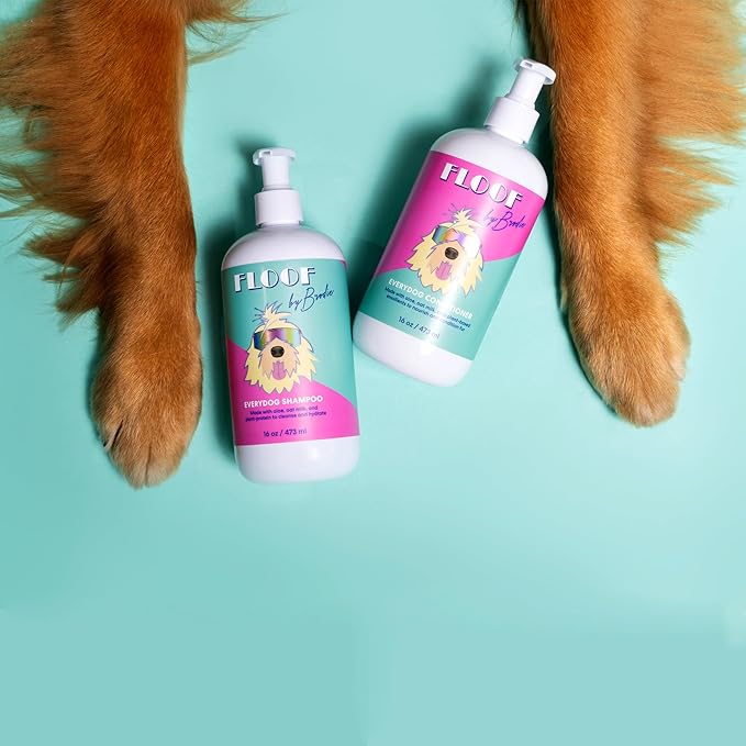 Everydog Nourishing Dog and Cat Conditioner for All Coat Types, Moisturizing and Detangling with Aloe, Oat Milk, Plant Based Emolients for Shiny Soft Smooth Coat (16 oz)