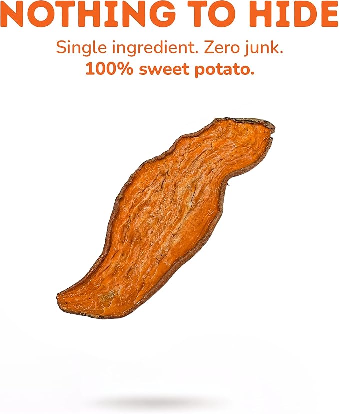 Davie's Sweet Potato Dog Treats - Healthy, Natural, Low Fat Chews Made in USA - 1 lb Bag, Pack of 2