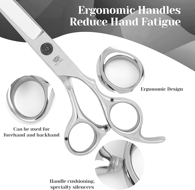 Professional Dog Grooming Scissors Set,Curved Dog Grooming, Thinning Scissors,Chunkers,440C Stainless Steel pet grooming scissors