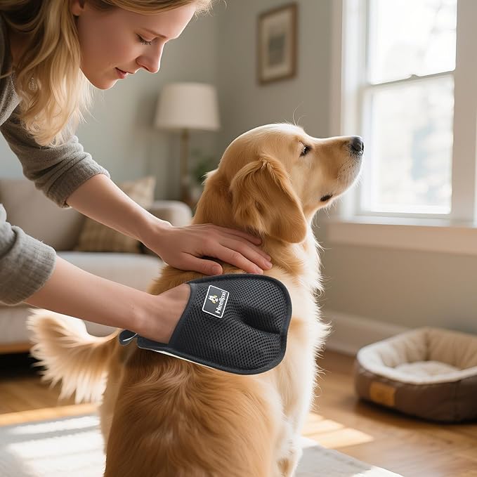 1Pcs Electrostatic Gloves Pet Hair Removal, Pet Hair Remover Glove, Washable Reusable Dogs Cats Hair Gloves for Furniture Bed Sheets Couch Clothes Carpet Car