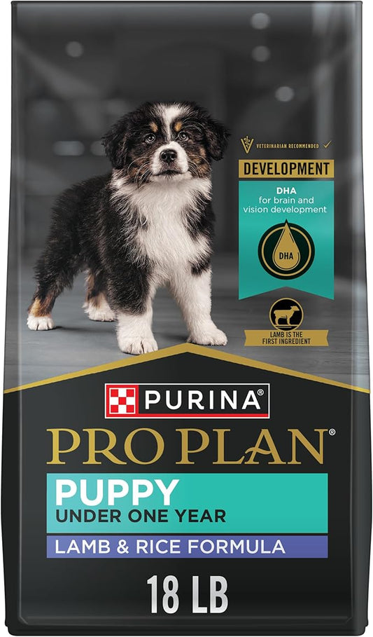 Purina Pro Plan High Protein Puppy Food DHA Lamb & Rice Formula - 18 lb. Bag