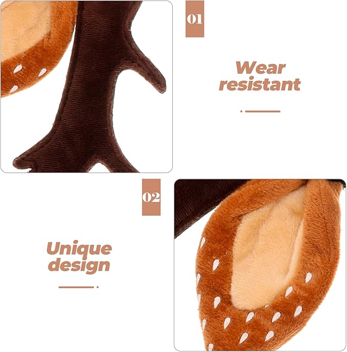 Christmas Halloween Pet Headband for Dog Cat Pet Elastic Band Adjustable,Costume Accessory for Cats and Kittens Comfortable Non-deformable for Holiday Season and Photography - Size S