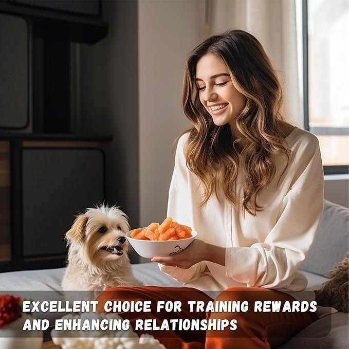 Dog Treats Chicken Sausage, Natural Chicken Jerky Training Treats with Glucosamine, Chondroitin, MSM and Taurine, Low Fat Soft Chewy Snacks for Small Medium Dogs, 10.6oz