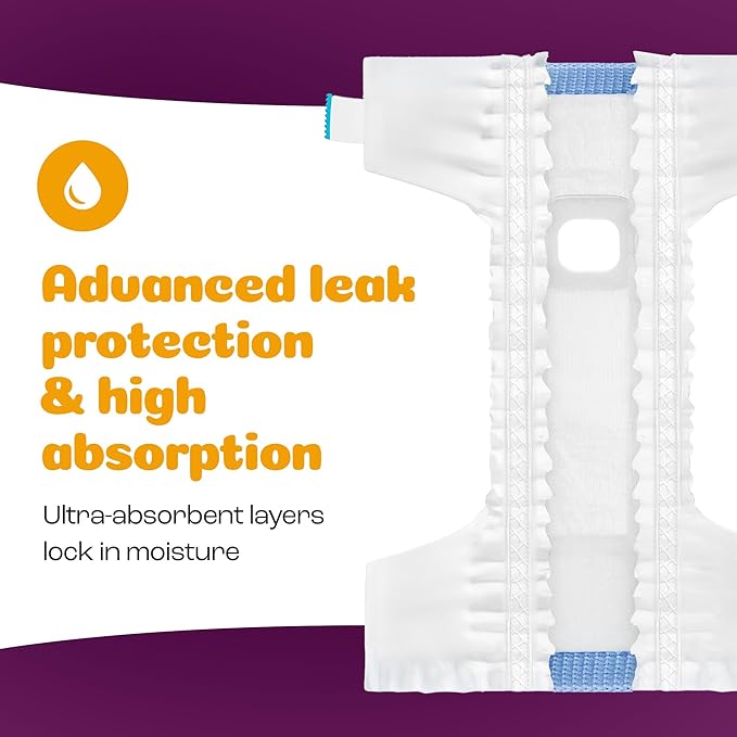 Inspire Pet Care Dog Diapers Female Dogs | Bulk Value Doggie Incontinence, Accidents, for Heat, Pee or Period and Housebreaking (X-Large (56 Count))