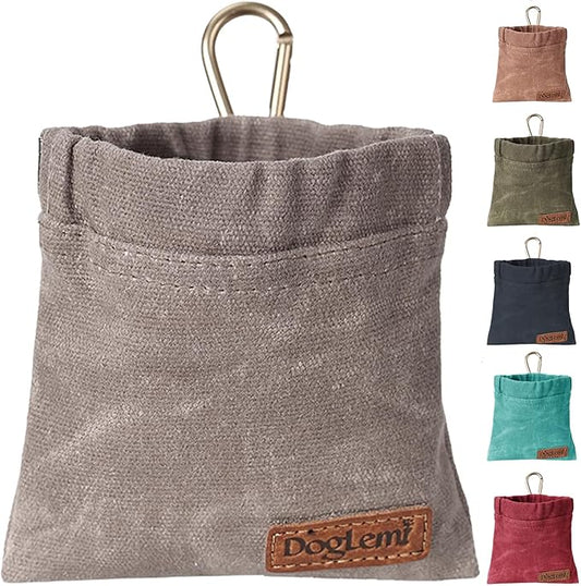 ETIAL Dog Treat Pouch,Portable Puppy Dog Training Treat Bag,Hand Free Dog Walking Bag,Auto Closing Pet Feed Snack Reward Pocket,Dog Food Dispenser for Pet Puppy Travel or Outdoor Use