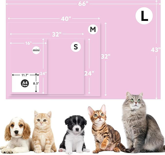 Stuffed Premium Soft Dog Couch Blanket, with Flannel Cute Paw Print, 30 * 70 inches, Cat Blanket Puppy Supplies Dog Products Stuff Essentials, Pink