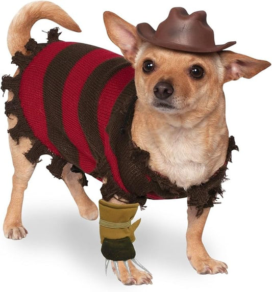 Rubies A Nightmare on Elm Street: Freddy Krueger Pet Costume for Dogs or Cats, XL