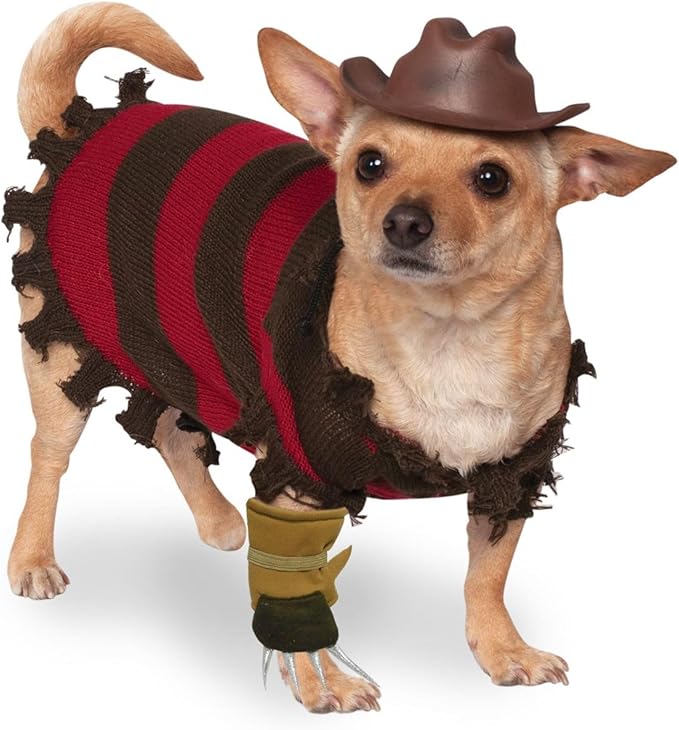 Rubies A Nightmare on Elm Street: Freddy Krueger Pet Costume for Dogs or Cats, Large