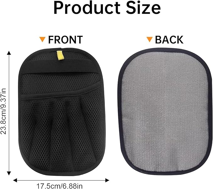 Pet Hair Removal Glove | Electrostatic Reusable Cat & Dog Magic Brush Hair Remover Tool for Furniture, Carpet, Couch | Upgraded 5-Finger Design | Gentle Grooming Tool for Pets(Eco-Friendly) (1 PCS)