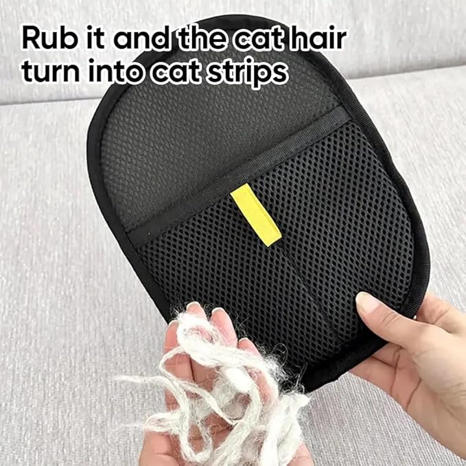 Pet Hair Removal Glove Reusable Anti Static Pet Fur Remover Glove for Furniture Clothes Bedding and More for Dogs and Cats Multi Surface Hair Cleaner Tool (3 pcs)