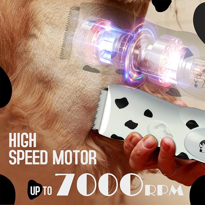 Dog Clippers Grooming Kit, Quiet Cordless Dog Trimmer, Small Electric USB Rechargeable Pet Grooming Clippers Tools for Dog Cat, Waterproof Shaver for Cats