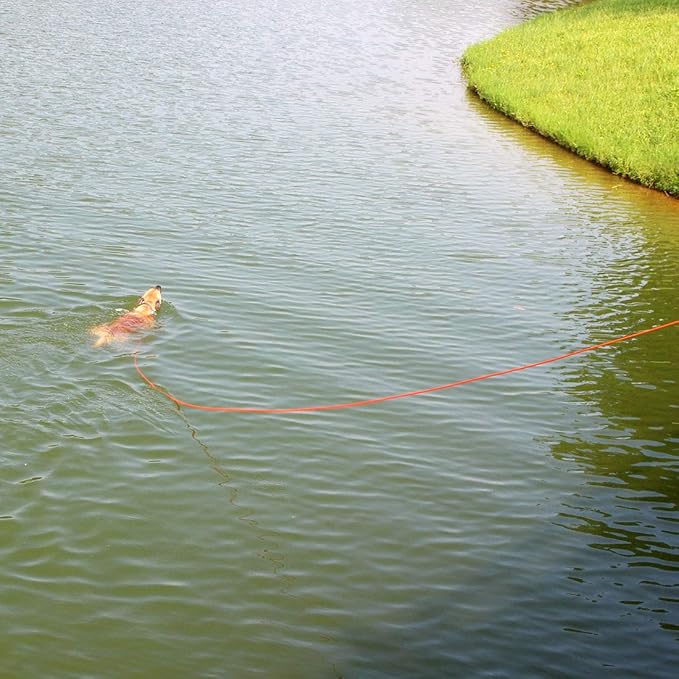 lynxking Check Cord Dog Leash Long Lead Training Tracking Line Comfortable Handle Heavy Duty Puppy Rope 10ft 15ft 30ft 50ft for Small Medium Large Dog