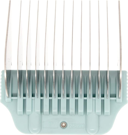 25MM 1" Cut Wide Clipper Guard Attachment Fits for A5 type Blade | Stainless Steel Blade for Professional Groomers and Stylist | Snap-On/Off Design