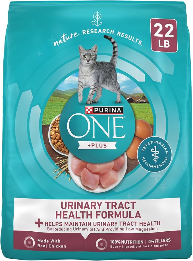 Purina ONE High Protein Dry Cat Food, +Plus Urinary Tract Health Formula - 22 lb. Bag