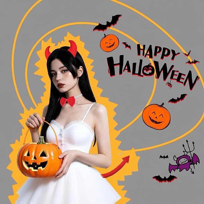 ONEPEACE Halloween Animal Costume Accessory Set for Halloween Party, Birthday, Christmas, Cosplay Animal Fancy Dress up