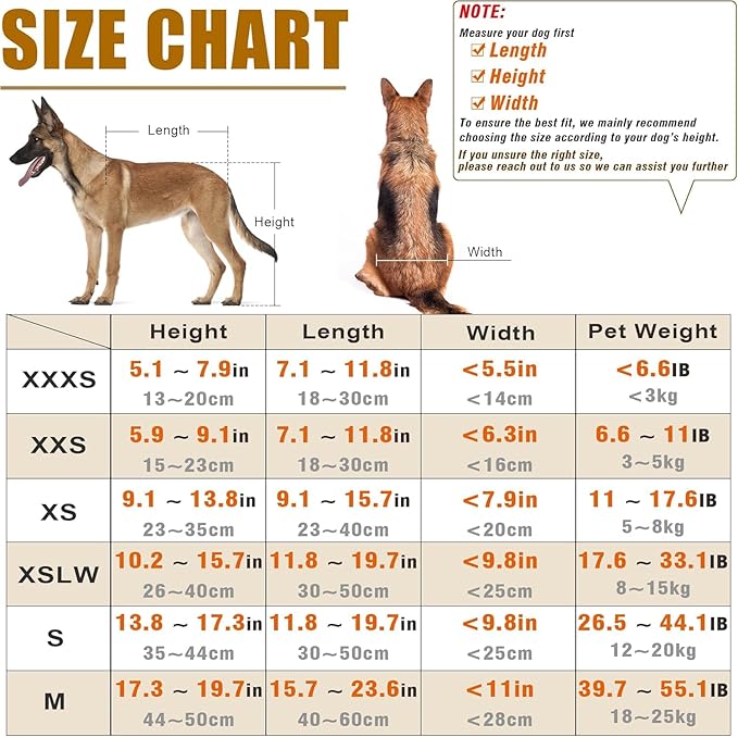 Adjustable Dog Wheelchair for Back Legs Mobility Support Lightweight Pet Wheelchair for Disabled Hind Legs Walking Stable Dog Cart for Pets