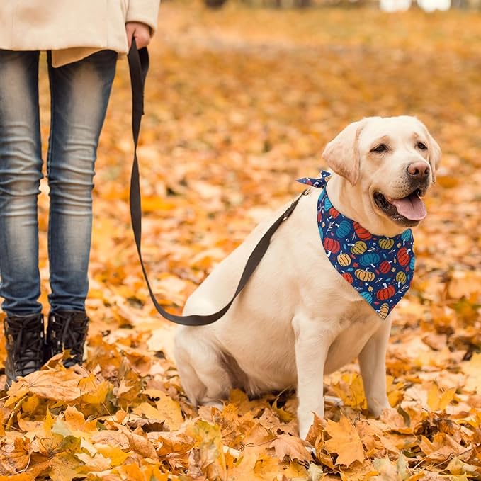 Sanwuta 48 Pcs Dog Bandanas Bulk Pet Bibs Colorful Scarf Pet Bandanas Handkerchief Scarf Breed Accessories for Small Medium Large Dogs Girl Boy Adjustable Puppy Bandana Breed Bib (Thanksgiving)