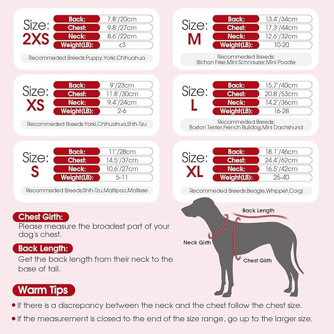 Dog Sweater Dress Plaid Knitwear for Small Medium Dogs Warm Puppy Pet Turtleneck Stretch Pullover Cute Fall Winter Vest Clothes with Leash Hole for Christmas (Red, XS)