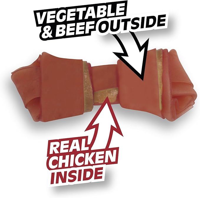 SmartBones Large Chews With Real Beef, Rawhide-Free Chews For Dogs, 3 Count