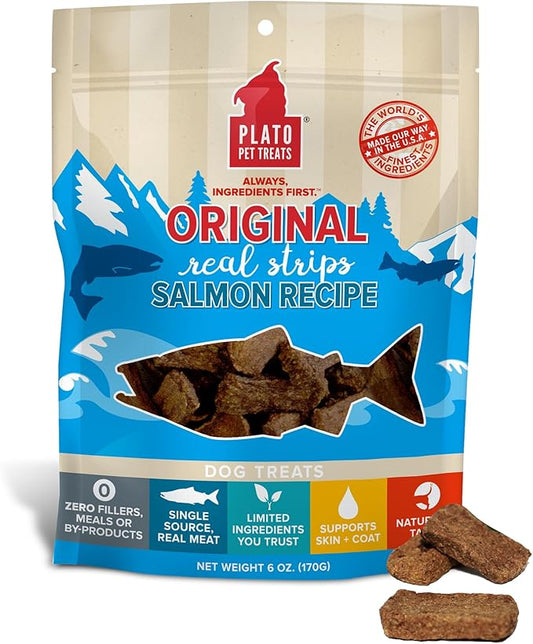 PLATO Original Real Strips Salmon 6oz