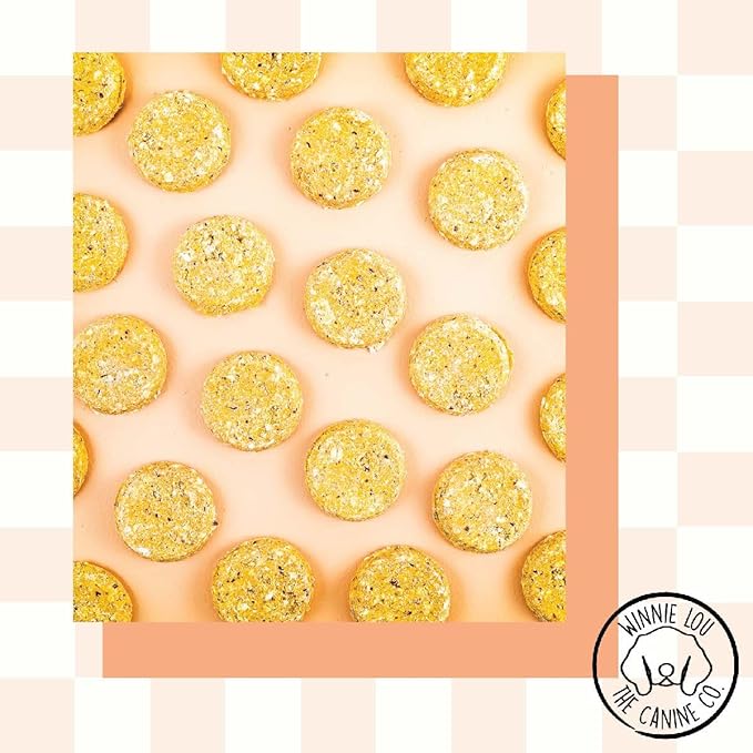 Winnie Lou Organic Healthy Dog Treats – All Natural Crunchy Dog Biscuits Made in USA with Organic Ingredients from Colorado Farms – for Small, Medium, Large Dogs - Pumpkin Apple Cookies (Pack of 2)