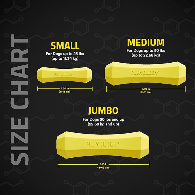 Playology Dog Toys | Durable Squeaky Chew Stick for Dogs | Medium Chicken Scented Toy - Easy to Clean and Made from Non Toxic Materials