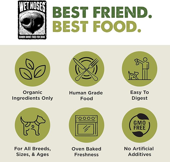 Organic Crunchy Dog Treats – for All Pet Sizes, Breeds – All-Natural Puppy Treat, Senior Dog Snack – 100% Human-Grade – Delicious Chews for Dogs – Hemp Seed & Banana, 14 Oz (2-Pack)