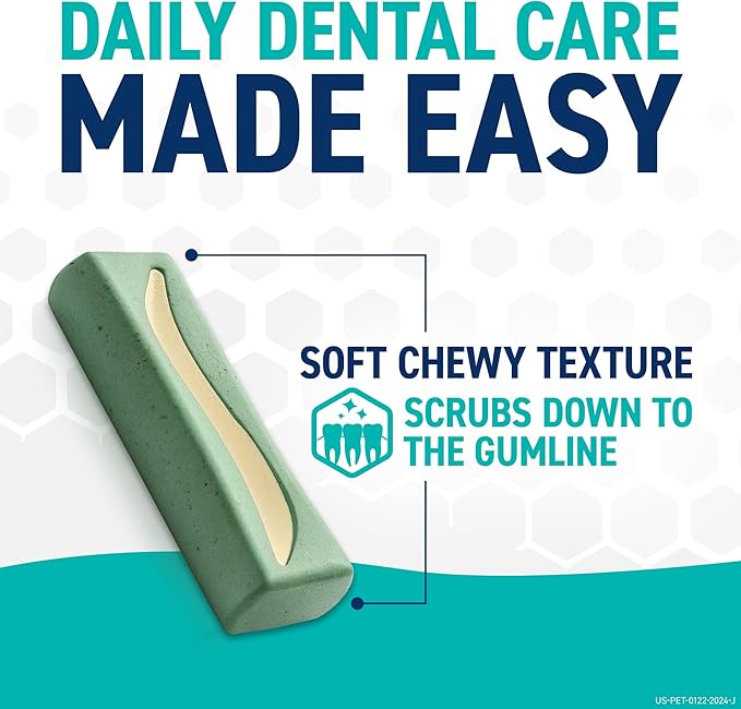 ORAVET Dental Chews for Dogs, Oral Care and Hygiene Chews (Large Dogs, Over 50 lbs.) Pink Pouch, 14 Count